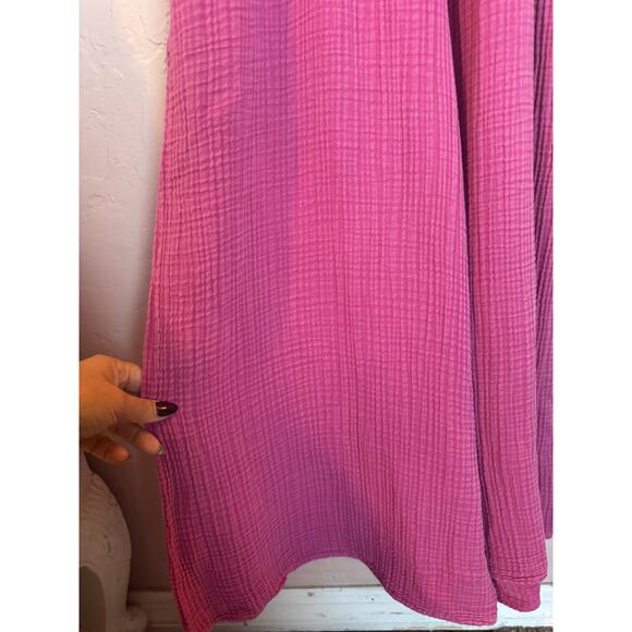 Anthropologie Bethany Berry Pink Jumpsuit Medium Anthro - Picture 9 of 11